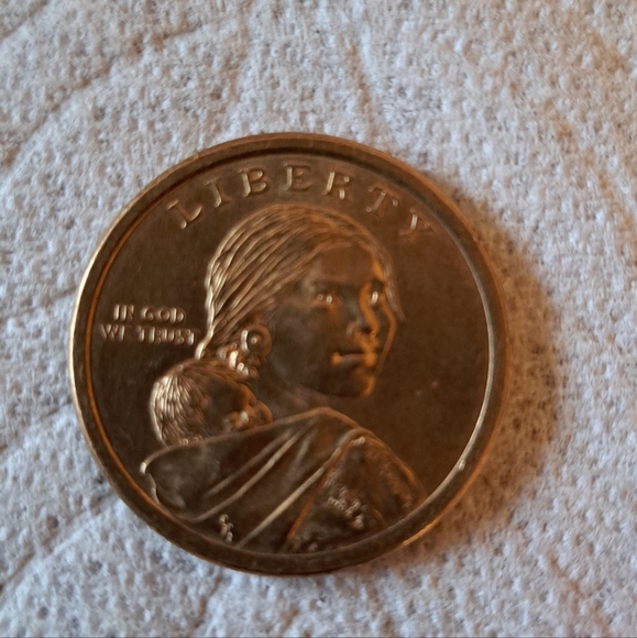 "RARE","Sacagawea" $1 Error Dollar Coin, No Date, No Mint Mark on Obverse 2009 P - Picture 5 of 9